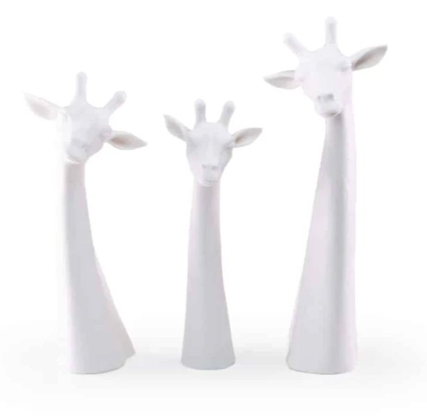 Porcelain Giraffe Sculpture - Image 4